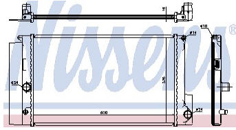 COROLLA {AURIS 06-} РАДИАТОР ОХЛАЖДЕНИЯ (NISSENS) (NRF) (GERI) 