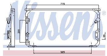 COROLLA КОНДЕНСАТОР КОНДИЦИОНЕРА (R134A) (NISSENS) (NRF) (GERI) 