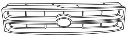 TOYOTA TERCEL РЕШЕТКА РАДИАТОРА ЧЕРН