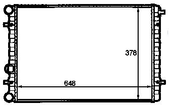 VOLKSWAGEN BEETLE РАДИАТОР ОХЛАЖДЕНИЯ (NISSENS) (NRF) (GERI)
