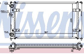 VOLKSWAGEN POLO CLASSIC РАДИАТОР ОХЛАЖДЕНИЯ (NISSENS) (NRF) (GERI)