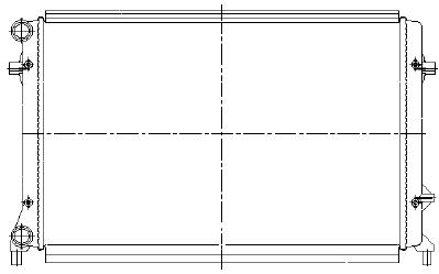 GOLF {+ AU A3 03-/ SD OCTAVIA 04-/PASSAT 05-} РАДИАТОР ОХЛАЖДЕНИЯ (NISSENS) (AVA) 