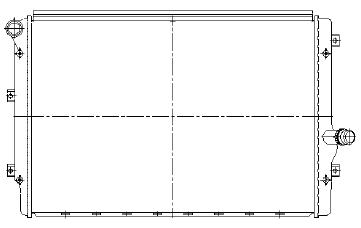 GOLF {+ AU A3 03-/ SD OCTAVIA 04-/PASSAT 05-} РАДИАТОР ОХЛАЖДЕНИЯ (NISSENS) (AVA) 