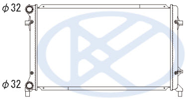 GOLF {+ AU A3 03-/ SD OCTAVIA 04-/PASSAT 05-} РАДИАТОР ОХЛАЖДЕНИЯ (KOYO)