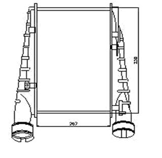 VOLKSWAGEN PASSAT B5+ РАДИАТОР ОХЛАЖДЕНИЯ (турбодизель) 1.8 , 2 ИНТЕРКУЛЕР