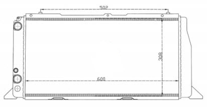 AUDI 80 РАДИАТОР ОХЛАЖДЕНИЯ 