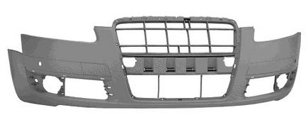 AUDI A6 БАМПЕР ПЕРЕДНИЙ БЕЗ ОТВЕРСТИЙ П/ОМЫВАТ ФАР , П/ДАТЧ (Тайвань)