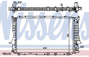 AUDI 100 {A6 94-} РАДИАТОР ОХЛАЖДЕНИЯ 