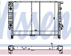 E36 РАДИАТОР ОХЛАЖДЕНИЯ (NISSENS) (NRF) (GERI) 
