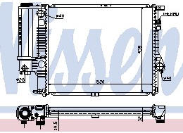 E39 РАДИАТОР ОХЛАЖДЕНИЯ 