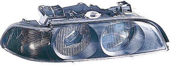 E39 {HB3/HB4} ФАРА ПРАВАЯ (DEPO) ЛИНЗОВАНАЯ С РЕГ.МОТОР УК.ПОВОР БЕЛ