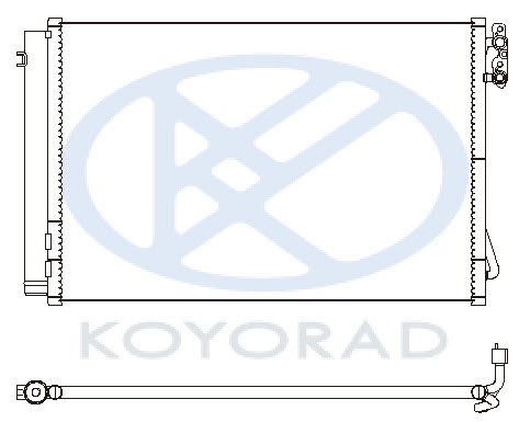 E90 КОНДЕНСАТОР КОНДИЦИОНЕРА (KOYO)