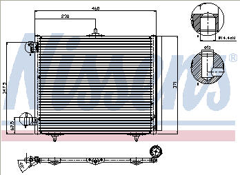 C3 {C2 06-/ 207 06-} КОНДЕНСАТОР КОНДИЦИОНЕРА (NISSENS) (AVA) 