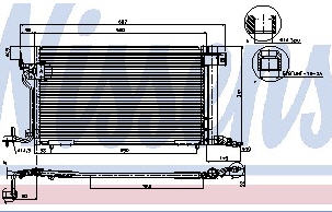 XSARA {Berlingo 98-02/PG 306 97-00/Partner 98-02} КОНДЕНСАТОР КОНДИЦИОНЕРА 