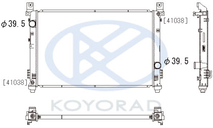 PACIFICA РАДИАТОР ОХЛАЖДЕНИЯ AT (KOYO)