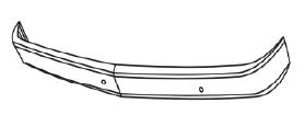 C10 БАМПЕР ПЕРЕДНИЙ С ОТВЕРСТИЯМИ П/ КРЕПЛЕН НОМЕР.ЗНАКА (Тайвань) ХРОМ