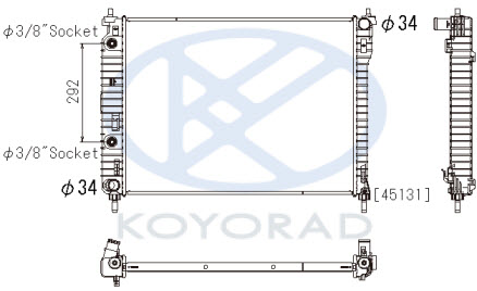 CAPTIVA {ANTARA 06-} РАДИАТОР ОХЛАЖДЕНИЯ AT