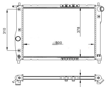 LANOS РАДИАТОР ОХЛАЖДЕНИЯ 1.3 1.5 1.6 MT 