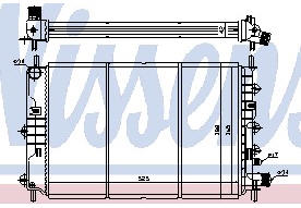 ESCORT {ESCORT 96-} РАДИАТОР ОХЛАЖДЕНИЯ (NISSENS) (NRF) (GERI) 