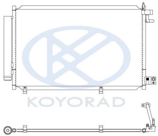 FIESTA КОНДЕНСАТОР КОНДИЦИОНЕРА (KOYO)