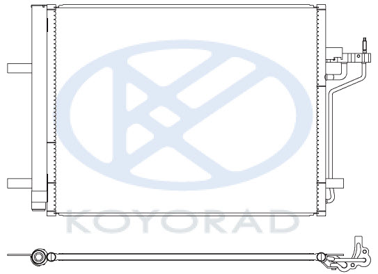 C-MAX {GRAND C-MAX 10-} КОНДЕНСАТОР КОНДИЦИОНЕРА (KOYO)