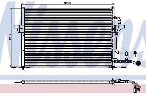 MONDEO '93-96 КОНДЕНСАТОР КОНДИЦИОНЕРА (NISSENS) (NRF) (GERI) (см.каталог)