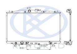 ACCORD {375 x 716 mm} РАДИАТОР ОХЛАЖДЕНИЯ AT 2 (KOYO)
