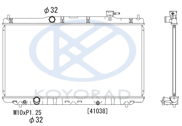 ACCORD РАДИАТОР ОХЛАЖДЕНИЯ (KOYO) AT MT