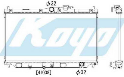 ACCORD {CB+CC7+CE} РАДИАТОР ОХЛАЖДЕНИЯ MT 1.8 2 2.2 (KOYO)