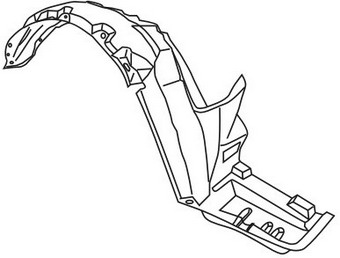 ACCORD {CD} ПОДКРЫЛОК ПЕРЕДНЕГО КРЫЛА ПРАВ (Тайвань)