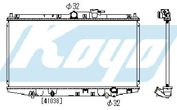 ACCORD {СD/PRELUDE 97-} РАДИАТОР ОХЛАЖДЕНИЯ MT 2 2.2 (KOYO)
