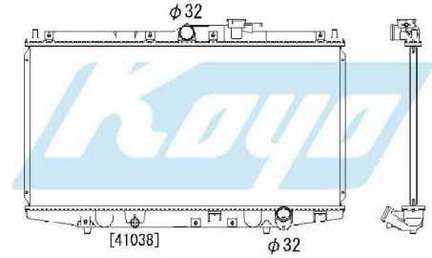 ACCORD {СF (350 х 678mm)} РАДИАТОР ОХЛАЖДЕНИЯ MT 1.8 2 (KOYO)