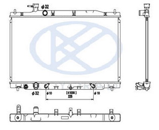 CR-V РАДИАТОР ОХЛАЖДЕНИЯ AT (KOYO)