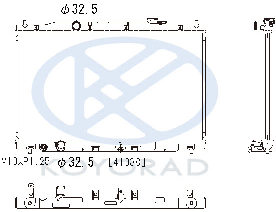 CR-V РАДИАТОР ОХЛАЖДЕНИЯ AT (KOYO)