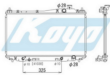 CIVIC РАДИАТОР ОХЛАЖДЕНИЯ (СЕДАН) (КУПЕ) AT 1.5 1.6 1.7 (KOYO)