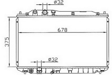 CIVIC РАДИАТОР ОХЛАЖДЕНИЯ (СЕДАН) (ХЭТЧБЭК) AT