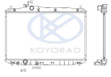 CIVIC РАДИАТОР ОХЛАЖДЕНИЯ (ХЭТЧБЭК) (KOYO)