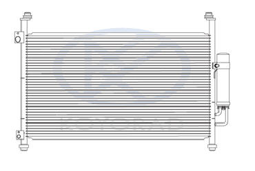 CIVIC КОНДЕНСАТОР КОНДИЦИОНЕРА (ХЭТЧБЭК) (KOYO) 