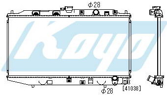 CIVIC РАДИАТОР ОХЛАЖДЕНИЯ MT 1.6 (KOYO)