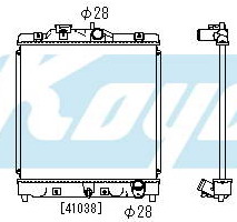 CIVIC {+ HRV 98-} РАДИАТОР ОХЛАЖДЕНИЯ MT 1.3 1.5 (DENSO-ТИП) (KOYO)