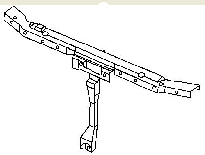 SONATA '02- БАЛКА СУППОРТА РАДИАТ ВЕРХН (Тайвань)