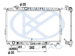SONATA {SONATA 99-01} РАДИАТОР ОХЛАЖДЕНИЯ AT (KOYO)