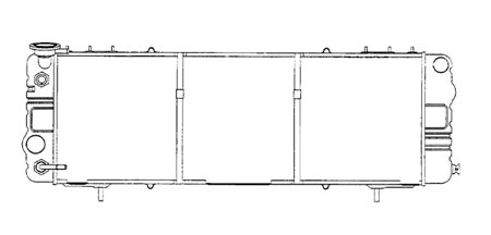 CHEROKEE РАДИАТОР ОХЛАЖДЕНИЯ AT 4 (3 ряд)