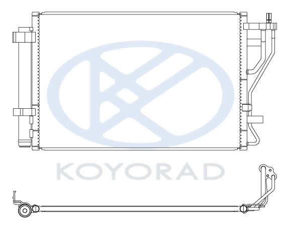 CERATO КОНДЕНСАТОР КОНДИЦИОНЕРА (KOYO)