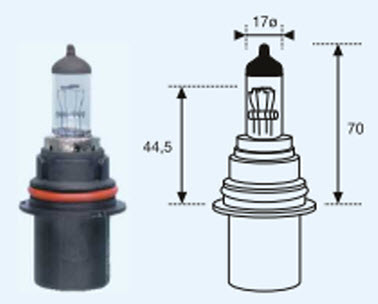 HB1 {12V-65/45W / P29T} ЛАМПА УПАКОВКА (1 шт) 