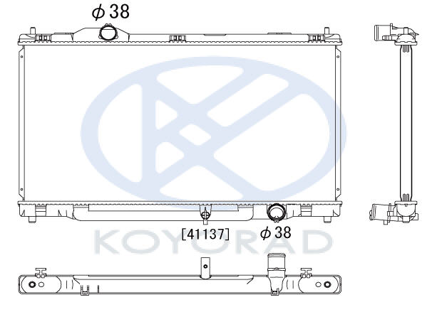 GS300 РАДИАТОР ОХЛАЖДЕНИЯ 3 AT (KOYO)