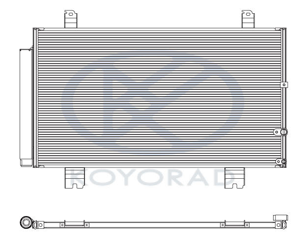 GS300 КОНДЕНСАТОР КОНДИЦИОНЕРА (KOYO)