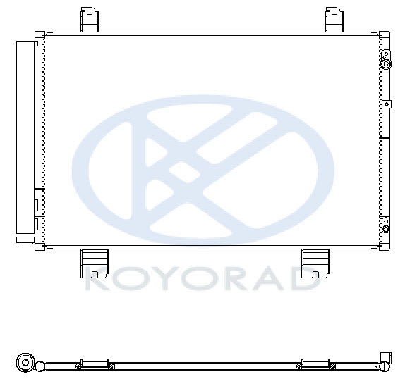 LS460/600hL КОНДЕНСАТОР КОНДИЦИОНЕРА (KOYO)