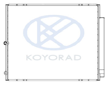 RX300 {RX330/HARIER 03-} КОНДЕНСАТОР КОНДИЦИОНЕРА (KOYO)