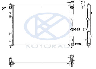 COLT РАДИАТОР ОХЛАЖДЕНИЯ MT (KOYO)